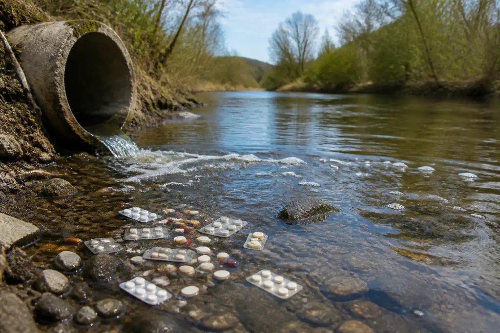 Pollution des eaux par résidus de médicaments